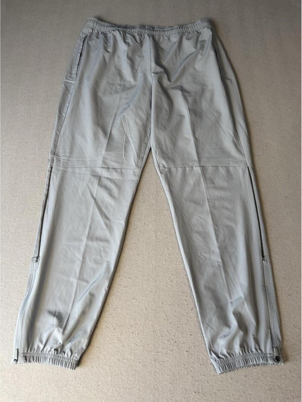 Skora Quick Dry Joggers Mens L Grey Athletic Running Stretch Zip Ankle 36x38